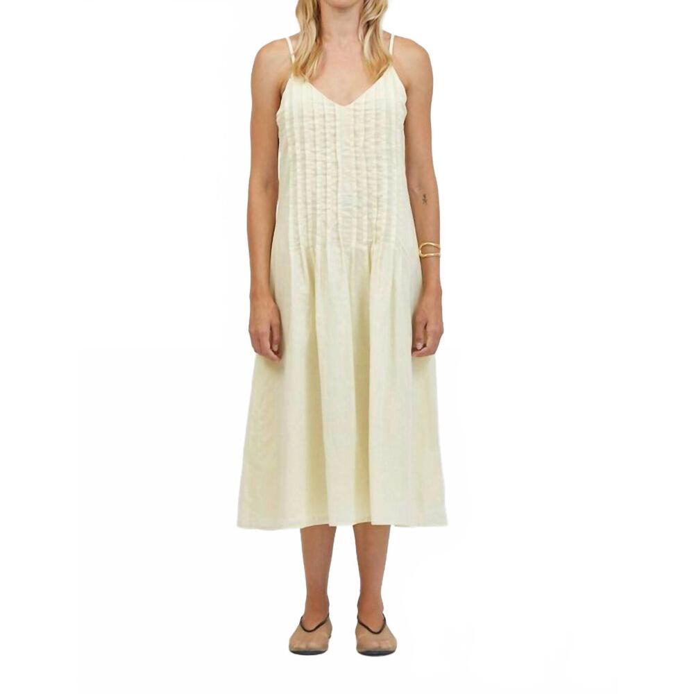 NEW A.REN madine sleeveless dress in pastel yellow